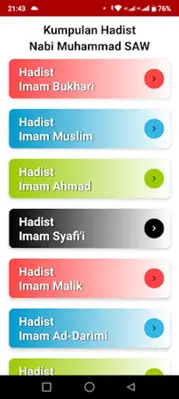 Kumpulan Hadist Nabi Muhammad SAW android App screenshot 4